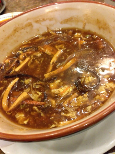 Order Hot and Sour Soup food online from Old Mandarin Islamic store, San Francisco on bringmethat.com