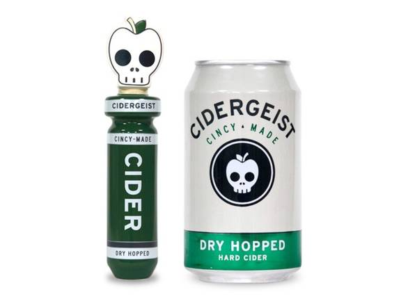 Order Cidergeist Dry Hopped Hard Cider - 6x 12oz Cans food online from Garfield's Beverage Warehouse store, Chicago on bringmethat.com