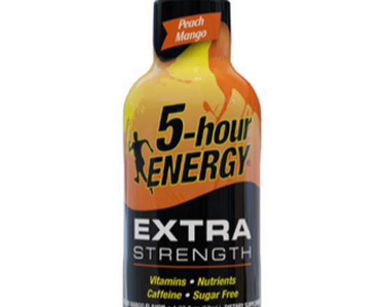 Order 5-Hour Energy Extra Strength Peach Mango 1.93 oz food online from Raley'S store, South Lake Tahoe on bringmethat.com