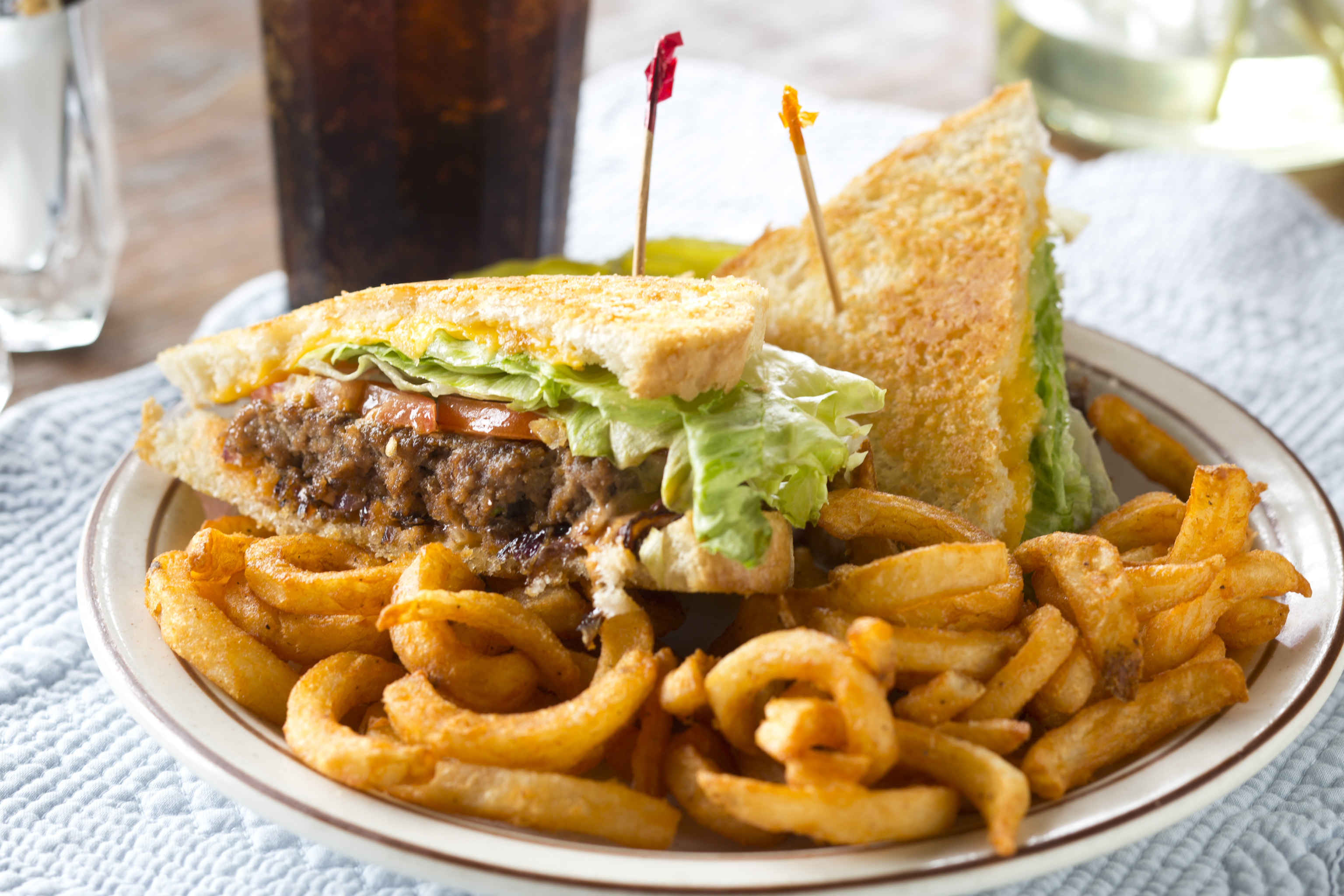 Order Frisco Burger food online from Spears West store, Wichita on bringmethat.com
