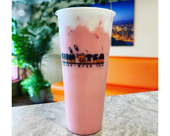 Order Strawberry Smoothie food online from Fun Boba Tea store, Louisville on bringmethat.com