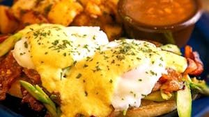 Order Asparagus Bacon Benedict food online from Persy's Place store, Rumford on bringmethat.com
