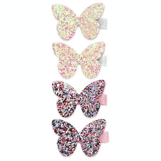 Order Khristie® 4-Pack Glitter Butterfly Hair Clips food online from Bed Bath & Beyond store, Lancaster on bringmethat.com