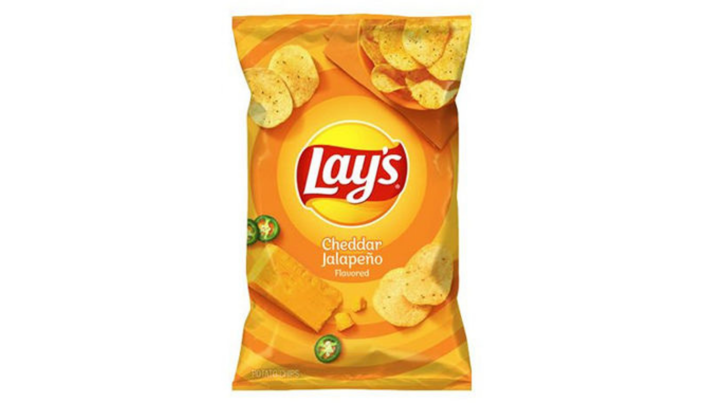 Order Lay's Cheddar Jalapeno 2.75 oz Bag food online from Robert Market store, Los Angeles on bringmethat.com
