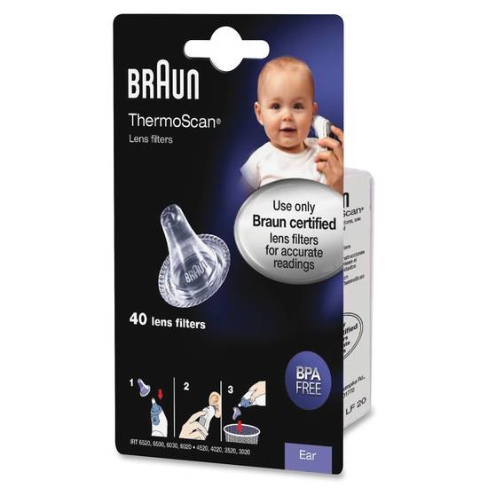 Order Braun ThermoScan Lens Filters (40 ct) food online from Rite Aid store, PITTSBURGH on bringmethat.com