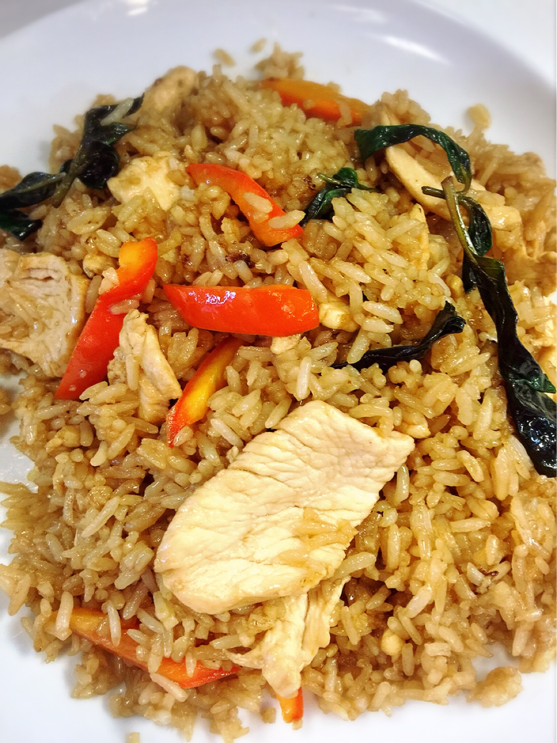 Order Spicy Basil Fried Rice food online from Thai Lemongrass store, Alexandria on bringmethat.com