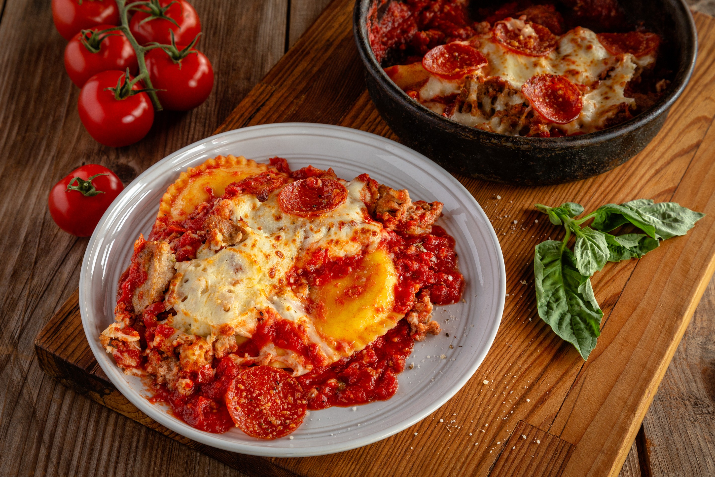 Order Deep Dish Ravioli "Lasagna"  food online from Uno Chicago Grill store, Baltimore on bringmethat.com