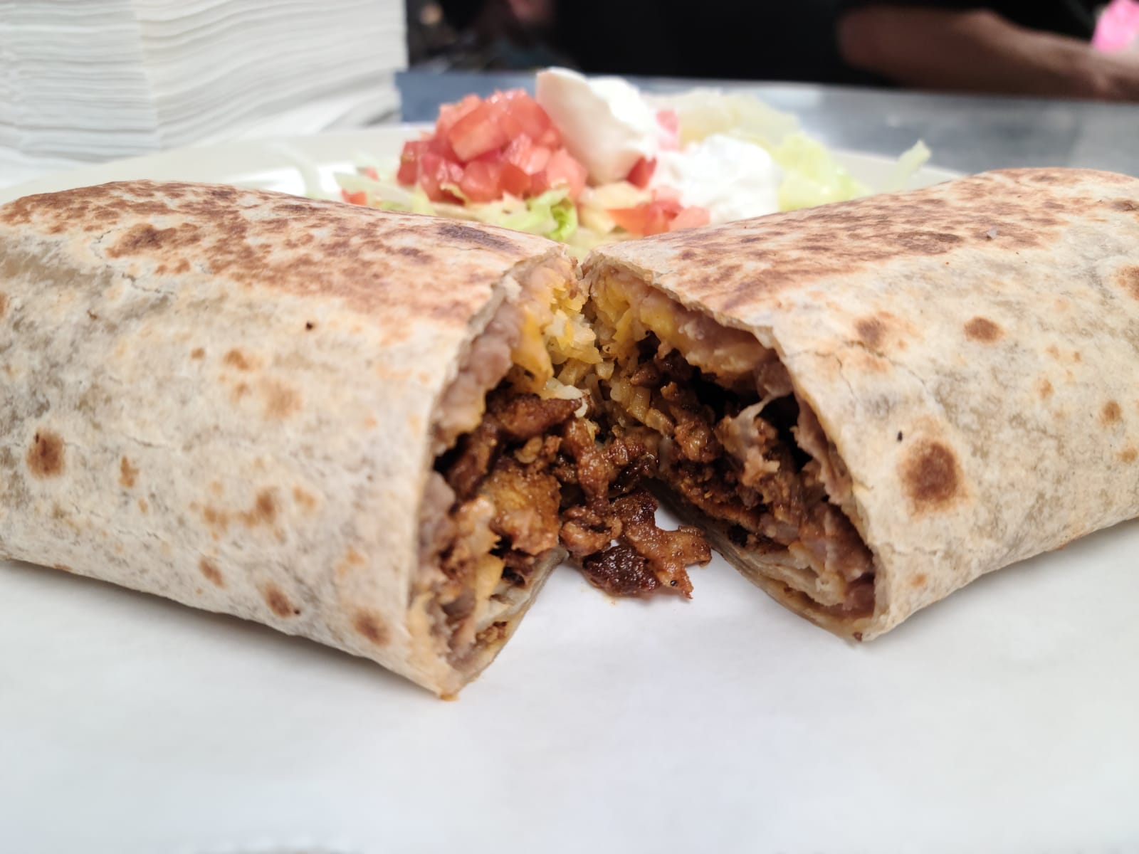 Order Asada Burrito food online from Los Arcos Mexican Grill store, San Antonio on bringmethat.com