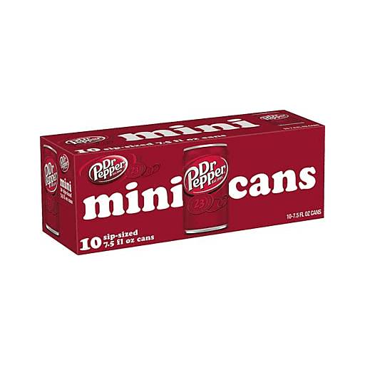 Order Dr Pepper Mini Cans (10PK 7.5 OZ) 131627 food online from BevMo! store, Greenbrae on bringmethat.com