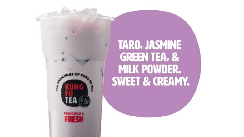 Order Taro Milk Green Tea food online from Kung Fu Tea store, Atlanta on bringmethat.com