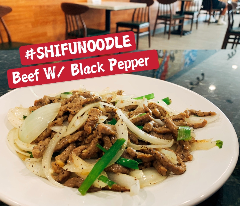 Order Beef W/ Black Pepper 胡椒牛柳 food online from Shifu Noodle store, San Antonio on bringmethat.com