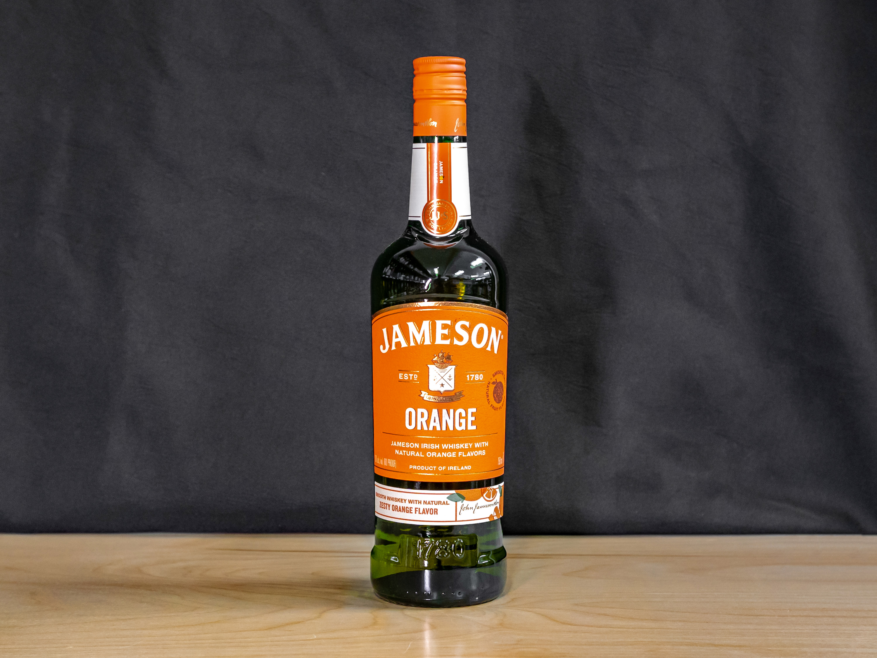Order Jameson Orange Irish Whiskey 750 ml  food online from Glenrose Liquor store, Glendale on bringmethat.com