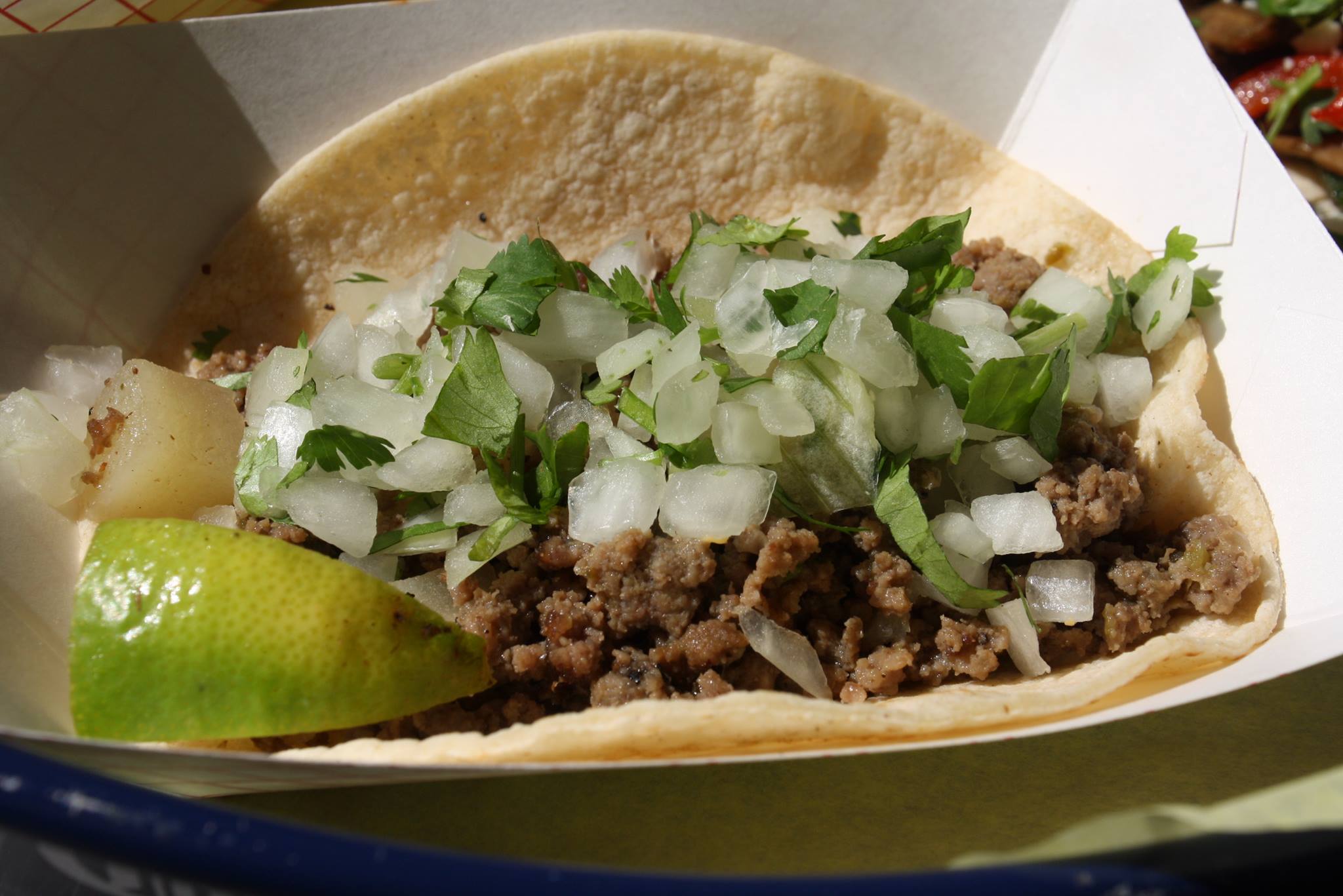 Order #1 Picadillo Taco food online from R Taco store, Eden Prairie on bringmethat.com