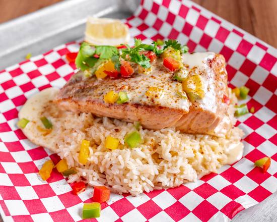 Order Blacken Salmon food online from Sin City Seafood Kitchen + Lounge store, Las Vegas on bringmethat.com