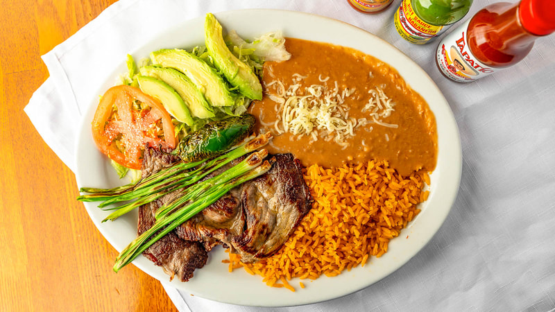 Order Carne Asada  Plate food online from Hermanos Jalisco Grill store, Folsom on bringmethat.com