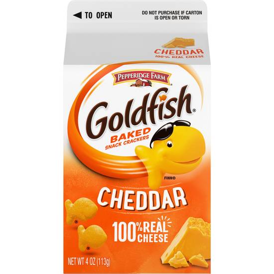 Order Pepperidge Farm Goldfish Cheddar Crackers, 4 Oz food online from CVS store, FITZGERALD on bringmethat.com