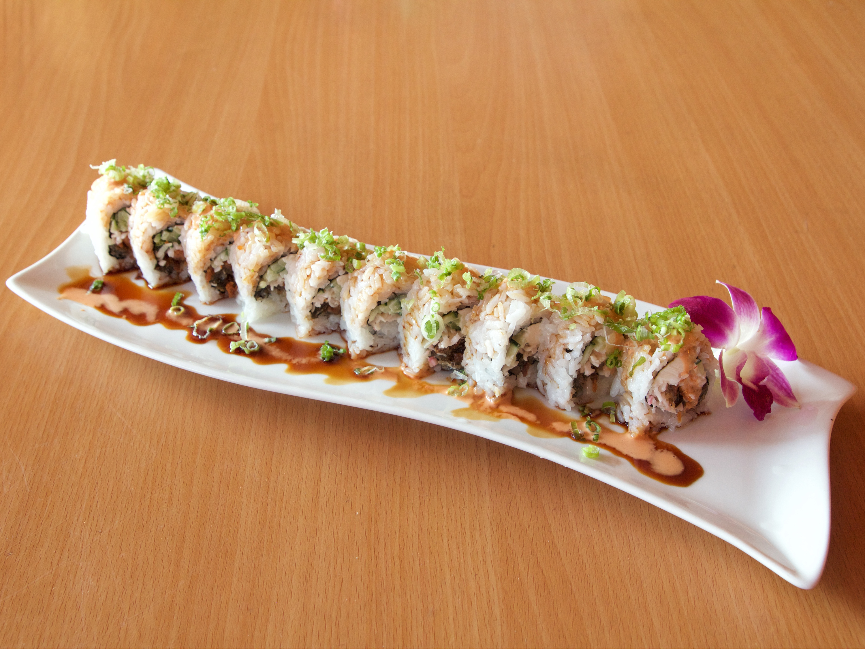 Order Salmon Skin Roll food online from Sushi Hub store, Stockton on bringmethat.com