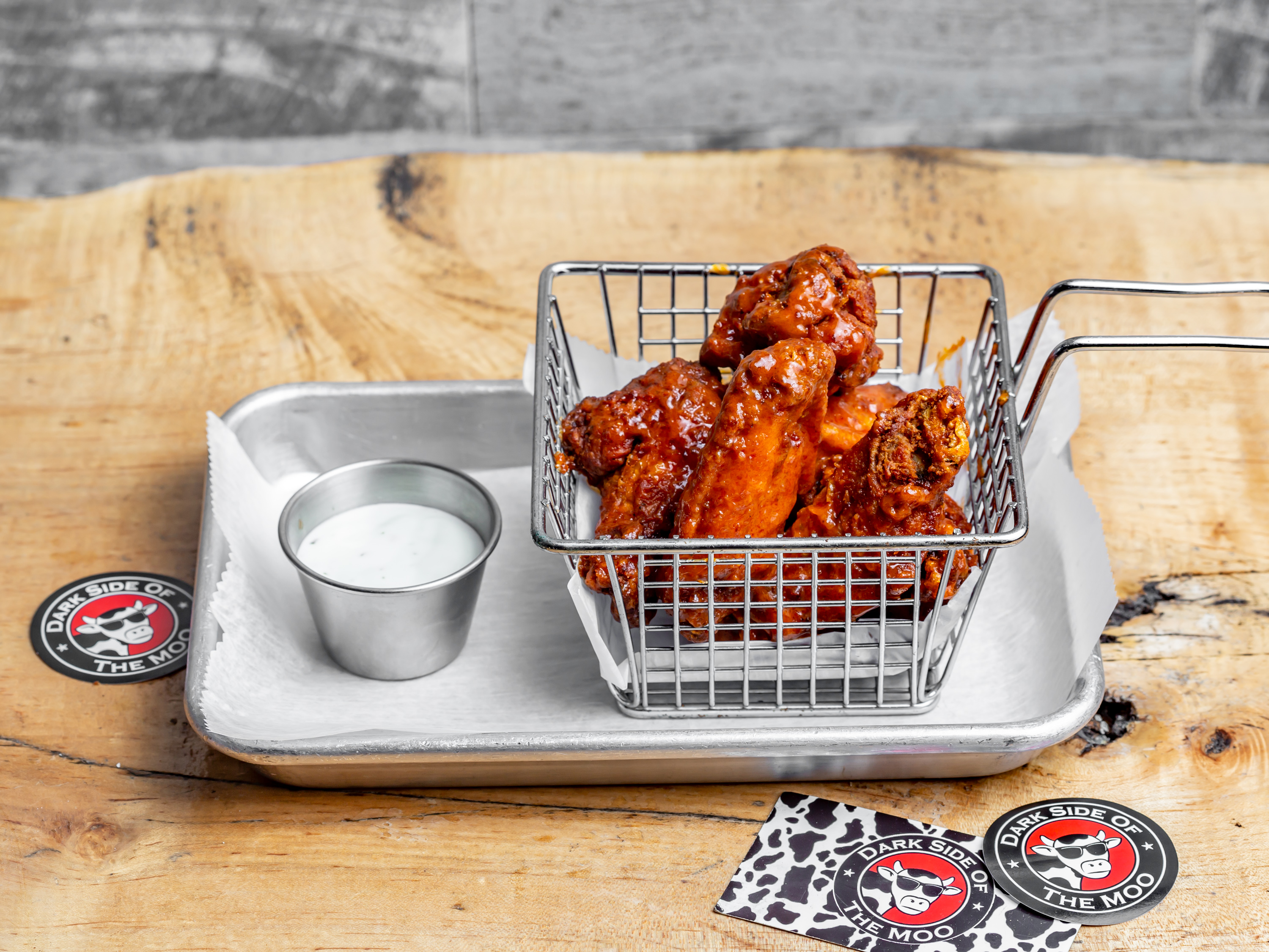 Order Chicken Wings food online from Dark Side Of The Moo store, Jersey City on bringmethat.com