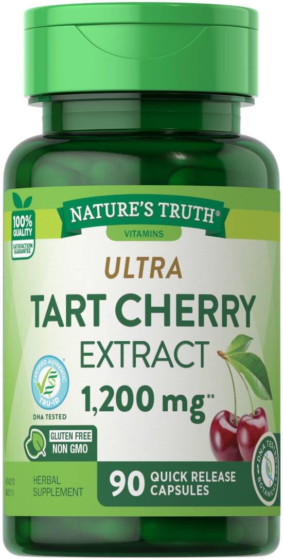 Order Nature's Truth Ultra Tart Cherry Extract Capsules 1200 mg (90 ct) food online from Rite Aid store, Palm Desert on bringmethat.com