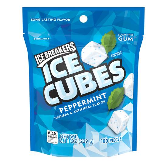Order Ice Breakers Ice Cubes Sugar Free Peppermint Gum, 100 CT food online from CVS store, FITZGERALD on bringmethat.com