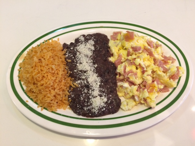 Order Huevos Revueltos con Jamon food online from Viva Mexico Mexican Cuisine store, New York on bringmethat.com