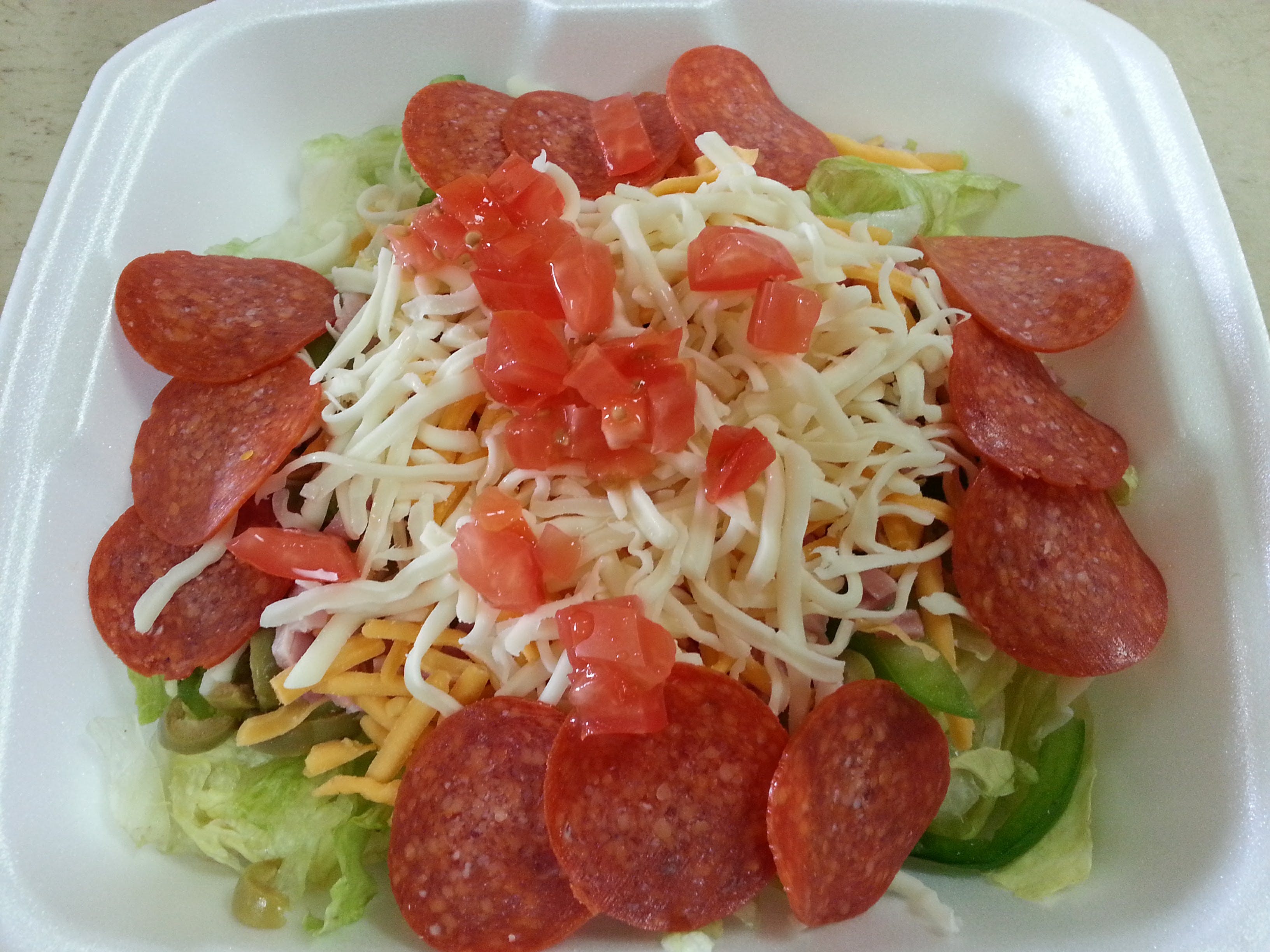 Order Chef Salad - Small food online from Pizza Brothers Inc store, Marion on bringmethat.com