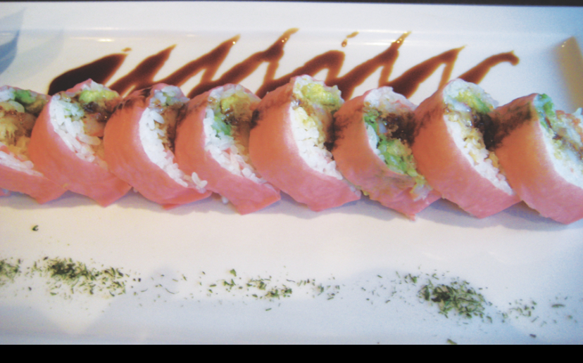 Order Pink Lady Roll food online from Abi sushi store, Astoria on bringmethat.com
