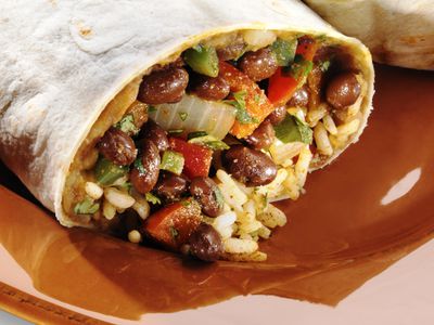 Order Veggie Burrito food online from Pch Mexican Grill #2 store, El Segundo on bringmethat.com