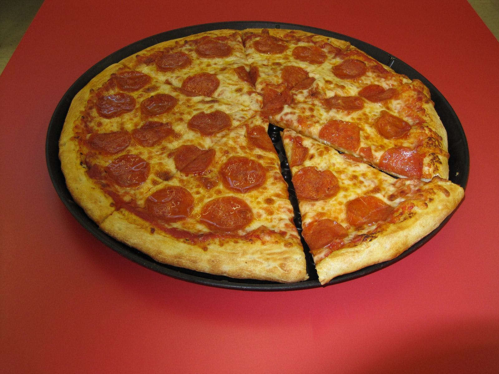 Order Pepperoni Pizza - Mini 5" food online from Rocky's Pizzeria & Ice Cream store, North Chicago on bringmethat.com