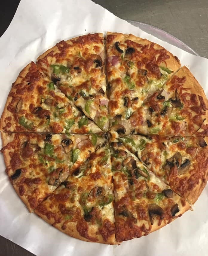 Order White Veggie Pizza - Small food online from Pizza Corner store, New Britain on bringmethat.com