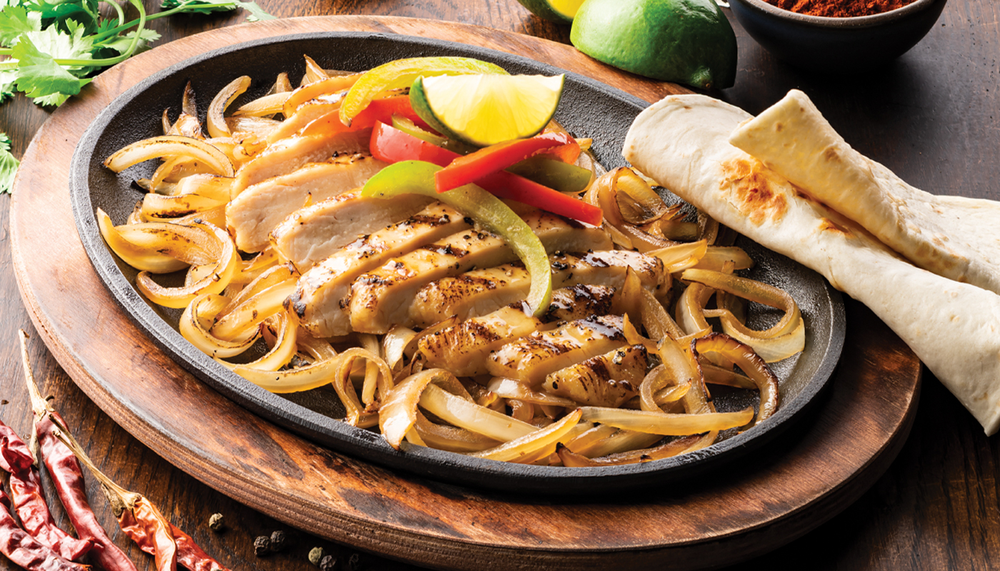 Order Classic Grilled Chicken Fajitas food online from On The Border store, Las Vegas on bringmethat.com