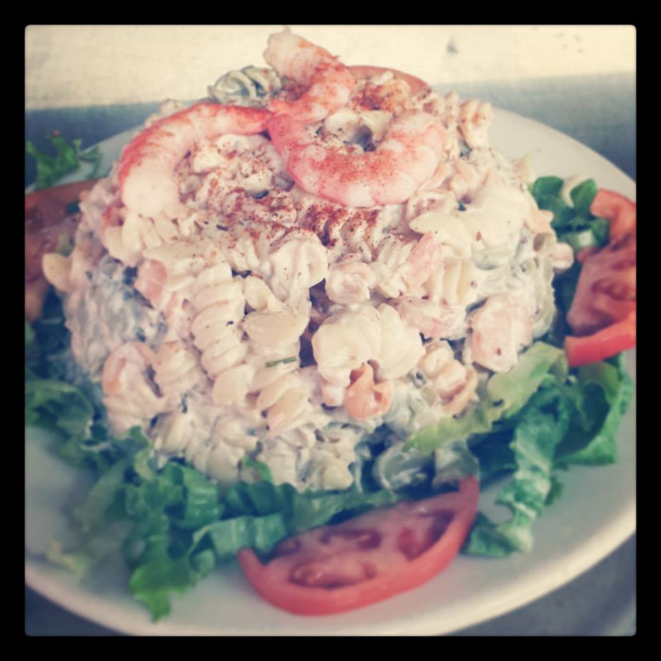 Order Shrimp Pasta Salad food online from Benno's Cajun Seafood Restaurant store, Galveston on bringmethat.com