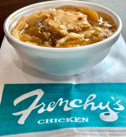 Order Peach Cobbler food online from Frenchy Chicken store, Houston on bringmethat.com