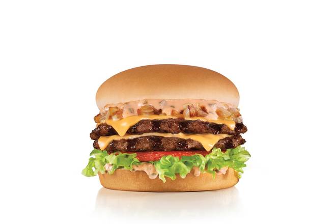 Order California Classic Double Cheeseburger food online from Carl's Jr. store, Riverton on bringmethat.com