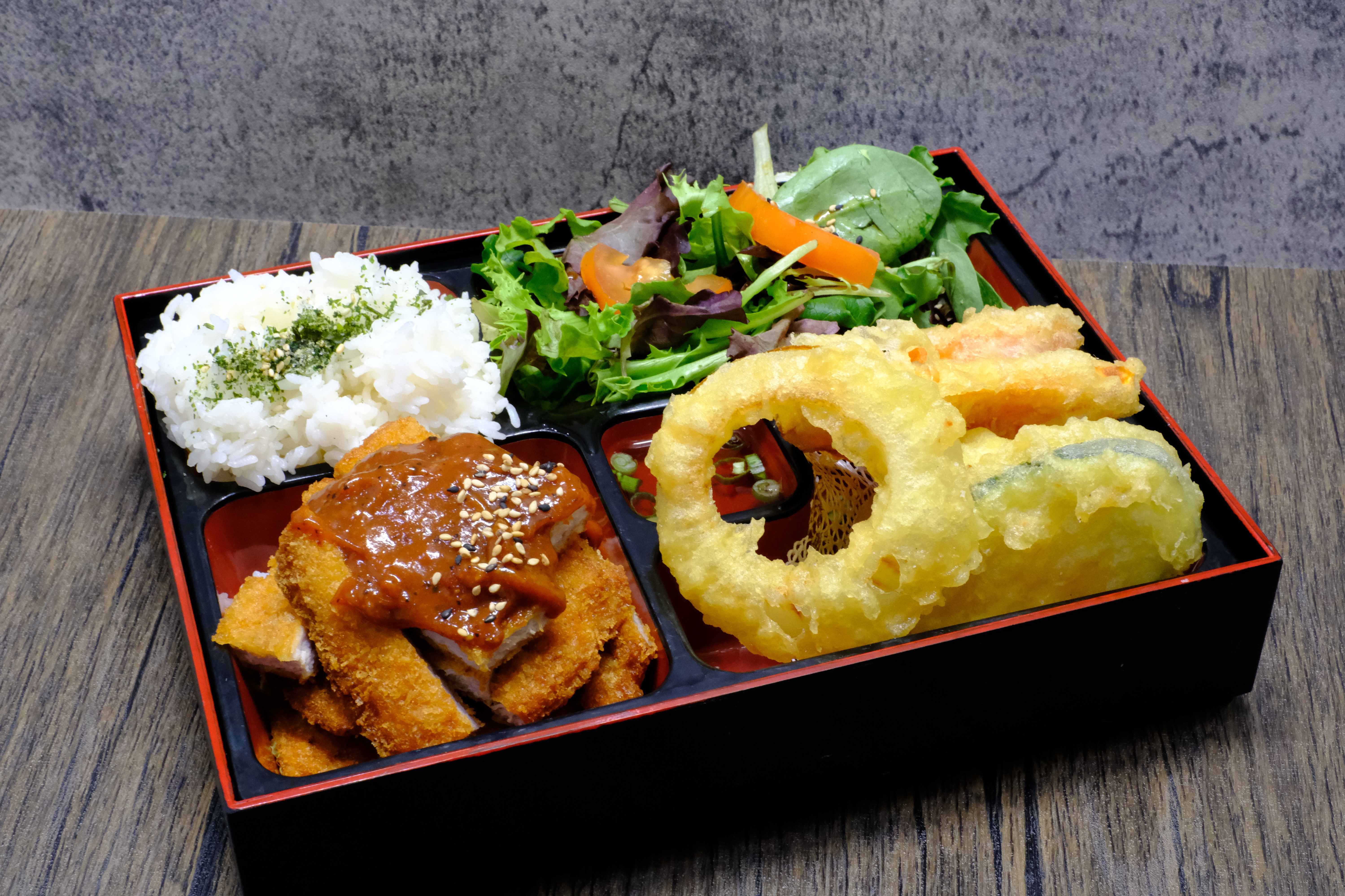 Order Tonkatsu Bento Box food online from Banzai Japanese Bar & Kitchen store, Fresno on bringmethat.com