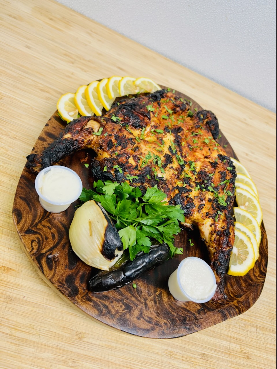Order whole charcoal chicken  food online from Town Deli store, Woodland Park on bringmethat.com