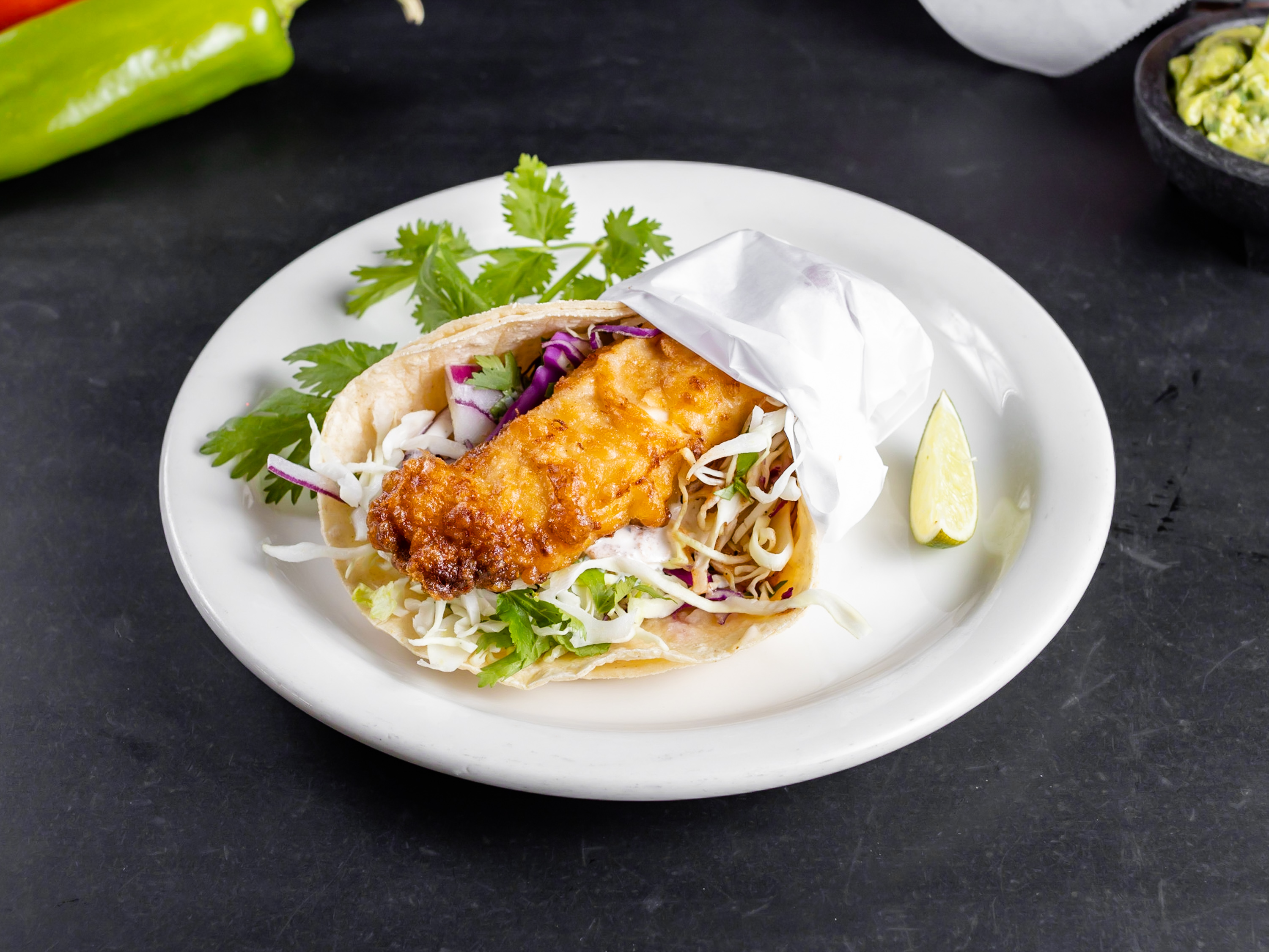 Order Grilled Fish Taco food online from Nick's Crispy Tacos store, San Francisco on bringmethat.com