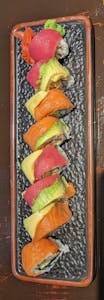 Order Rainbow Roll food online from Sushi Sakura store, Pikesville on bringmethat.com