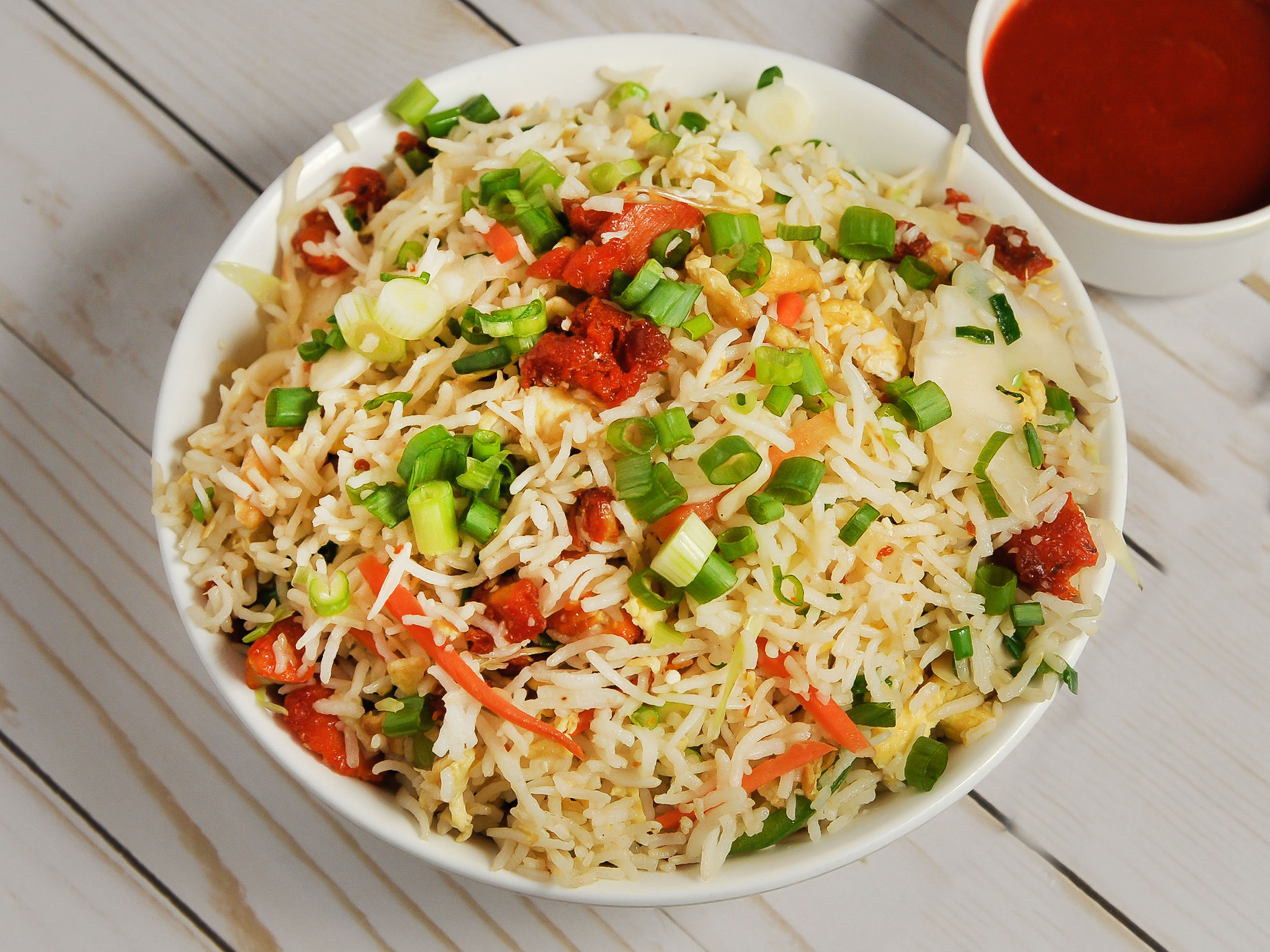 Order Chicken Fried Rice food online from Bawarchi Biryani Point store, Hightstown on bringmethat.com