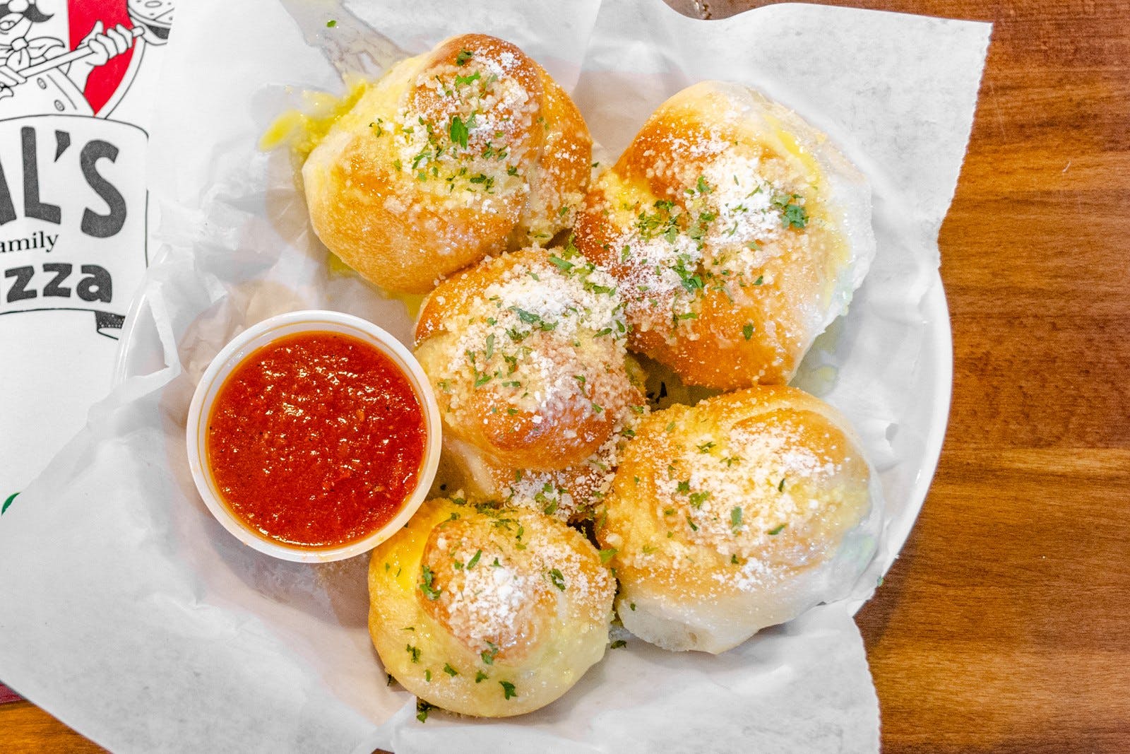 Order Garlic Knots - 5 Pieces food online from Sals Family Pizza store, Nashville on bringmethat.com