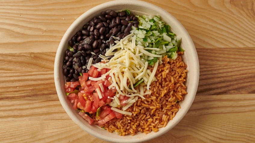 Order BEANS & RICE BOWL food online from Burrito Beach store, Chicago on bringmethat.com