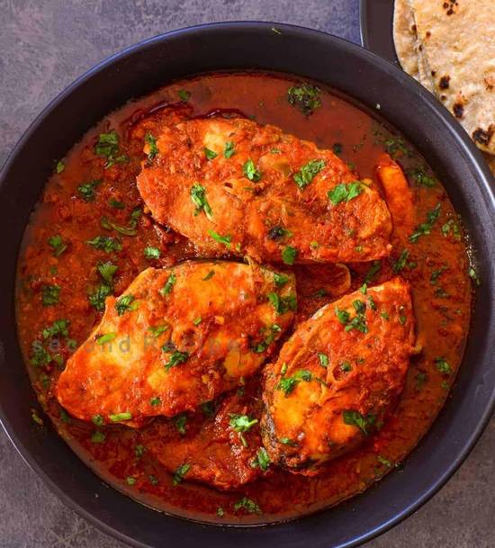 Order Fish Curry food online from Sansar Indian Restaurant store, Tracy on bringmethat.com