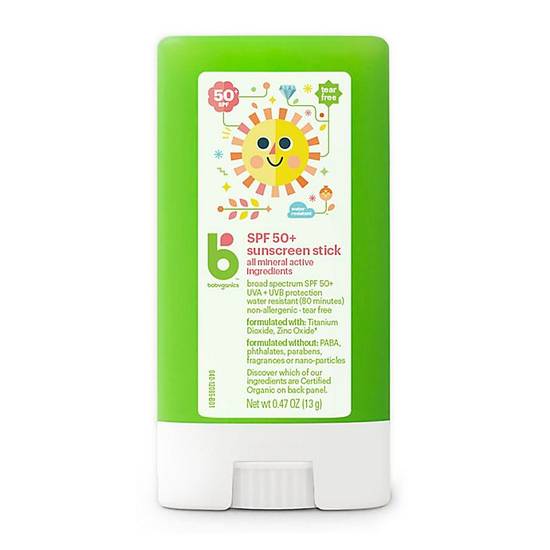 Order Babyganics® 0.47 oz. 50+ SPF Pure Mineral Sunscreen Stick food online from Bed Bath & Beyond store, Albany on bringmethat.com