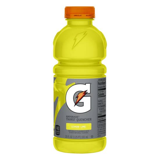 Order Gatorade Lemon Lime 20oz Wide Mouth food online from Caseys Carry Out Pizza store, Braidwood on bringmethat.com