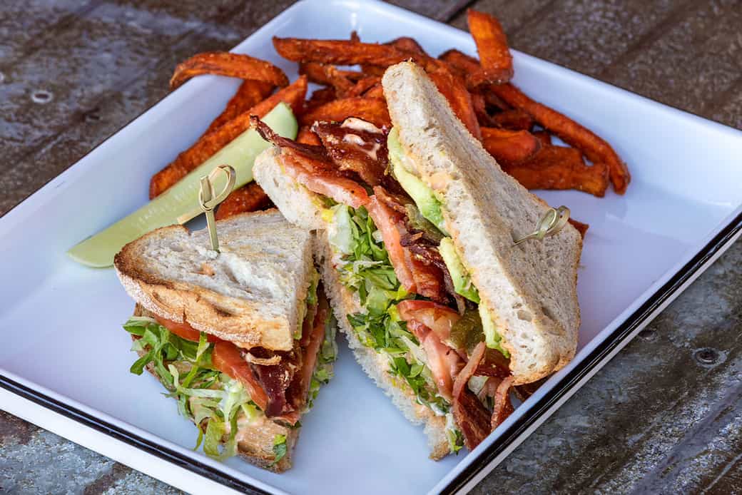 Order The Spicy BLT Sandwich food online from The Boot Room store, Durham on bringmethat.com
