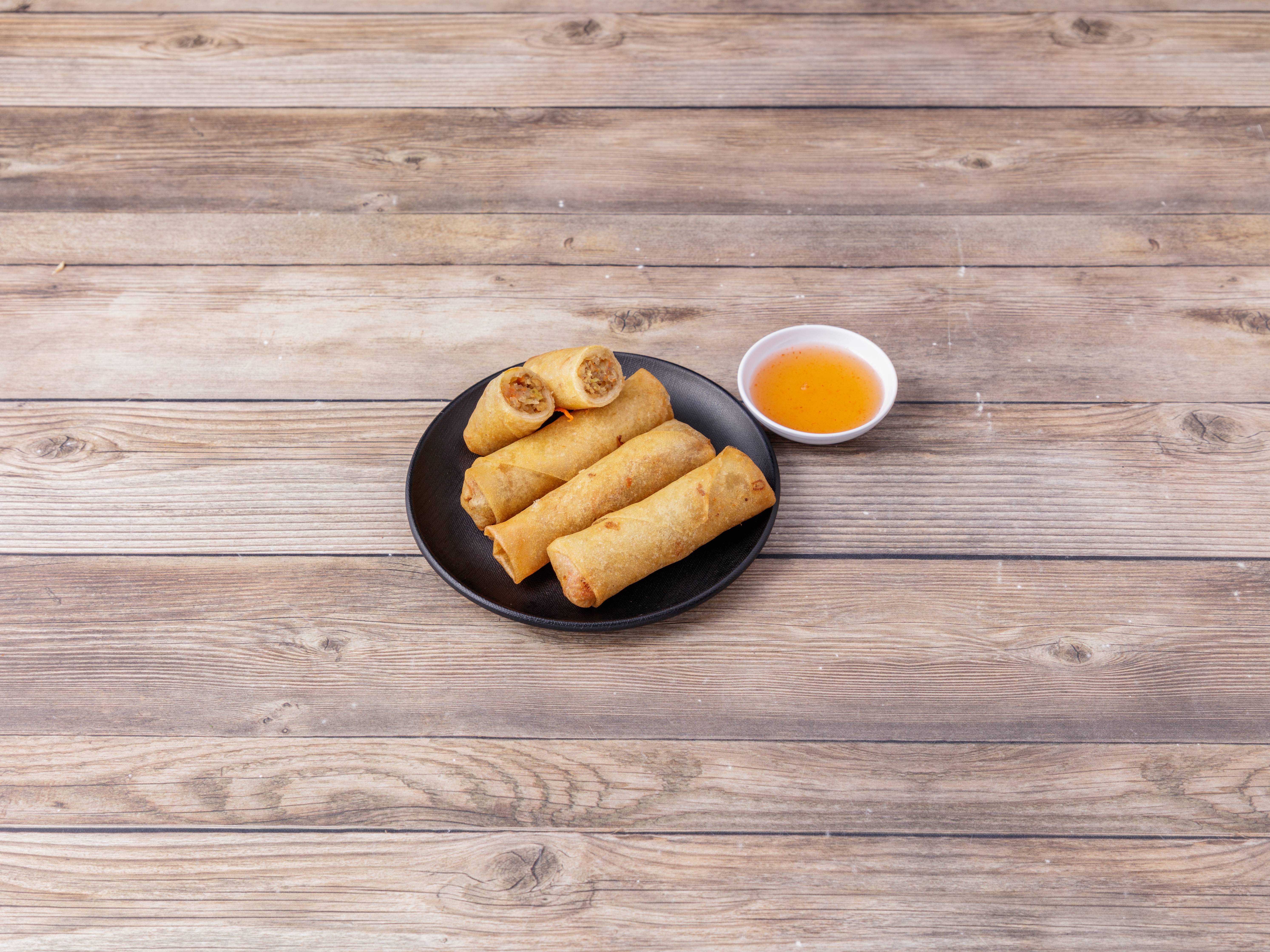 Order A01. 4 Piece Spring Roll (Fried)  food online from Chontong Thai Restaurant store, Delmar on bringmethat.com