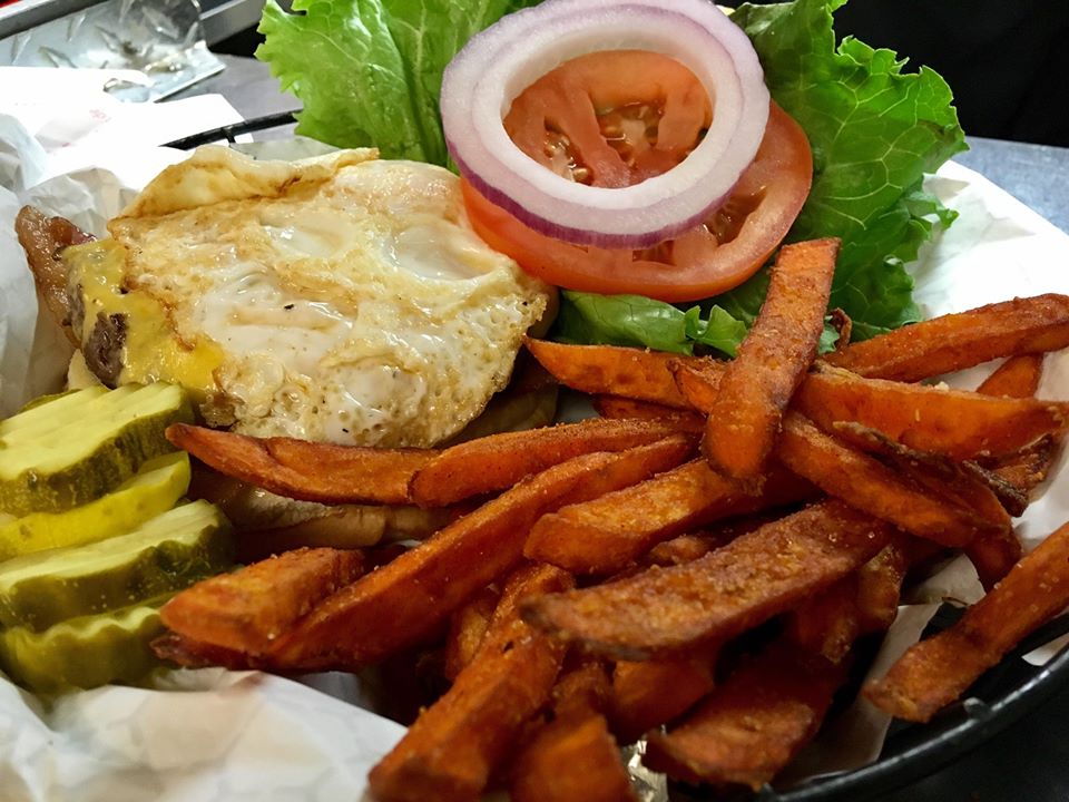 Order Fried Egg Burger food online from City Tap and Grill store, Norridge on bringmethat.com