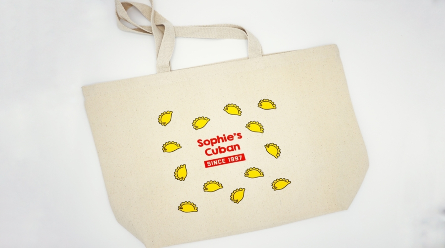 Order Since 1997 Tote Bag food online from Sophie's Cuban Cuisine store, New York on bringmethat.com