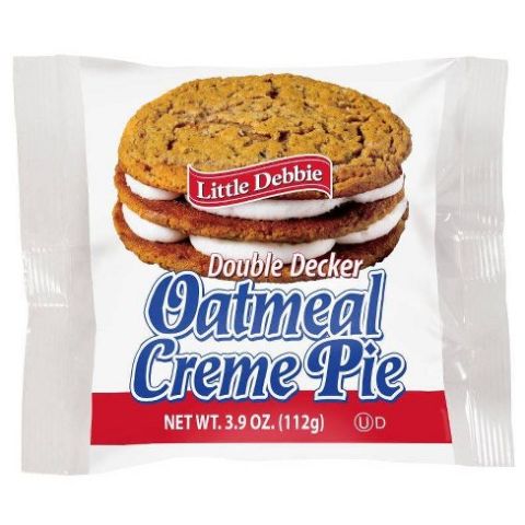 Order Little Debbie Double Decker Oatmeal Creme Pie 3.9oz food online from 7-Eleven store, Northlake on bringmethat.com