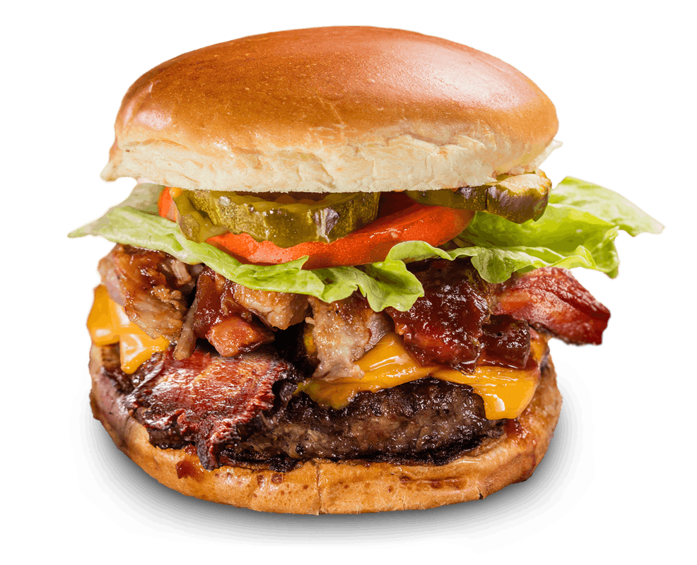 Order Ultimate Burger* food online from Famous Dave's store, Saint Paul on bringmethat.com